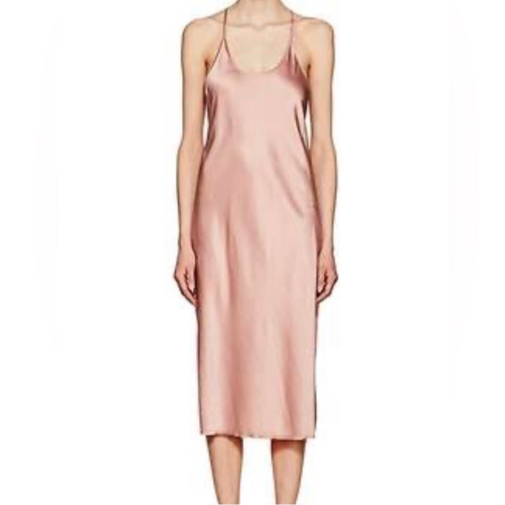 Alexander Wang Rose Satin Slip Midi Dress